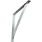 Ekena Millwork Traditional Steel Bracket, Unfinished 2"W x 24"D x 24"H BKTM02X24X24TRCRS - alternate 1